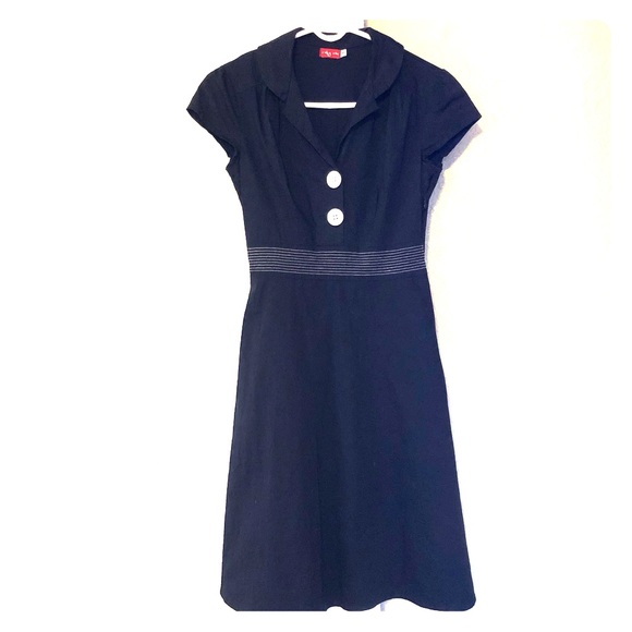 Navy Ruby Rox Dress - Picture 1 of 5